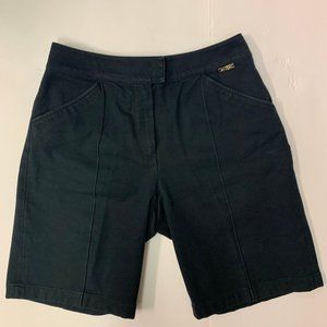 ST. JOHN SPORT BLACK COTTON SHORTS 4